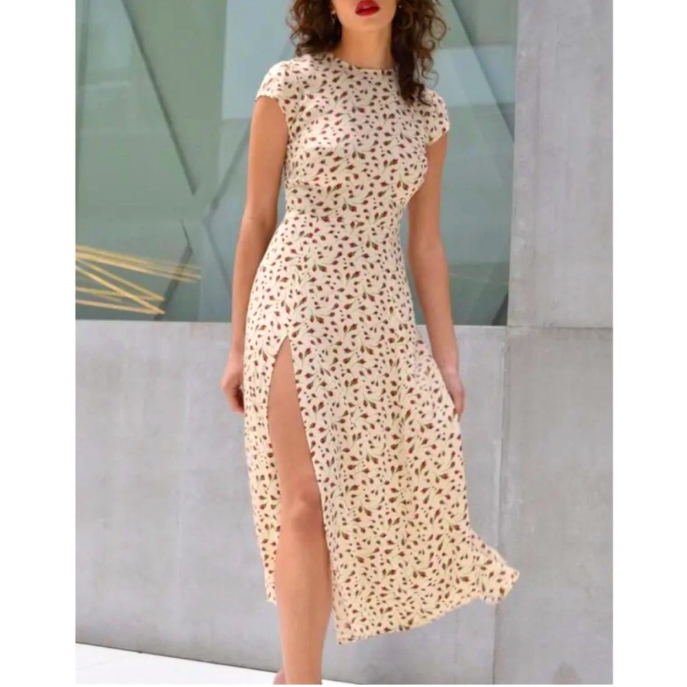 Reformation Gavin Dress in Marion Rose